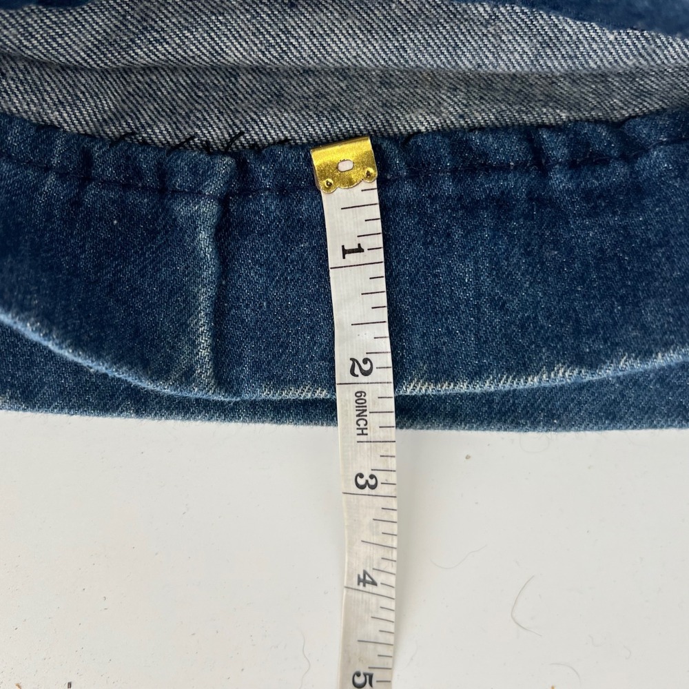 Vintage Big Yank High Waisted Flare Leg Jeans Dark Wash Denim 26x29.5in Western - Picture 11 of 12